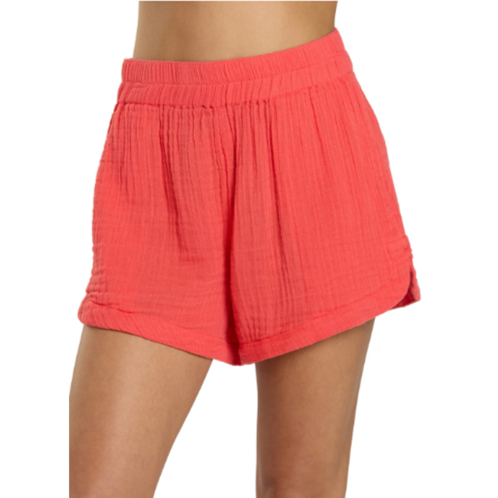 Ripcurl Orange Cotton Gauze Pull on Shorts Size M 4-8